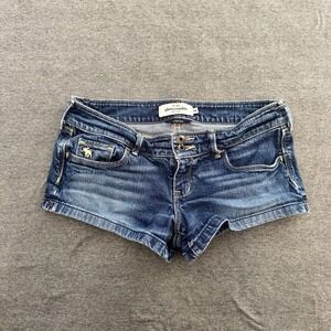 Abercrombie & Fitch Micro Mini Shorts Ultra Low Rise Y2K Kids Sz 16 Wmns Sz 00/0